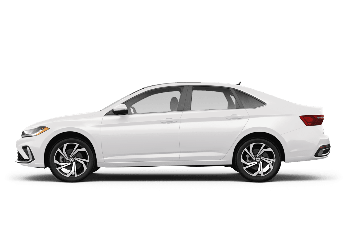 Volkswagen Jetta Pure White - Side view Volkswagen Jetta Pure White - Side view