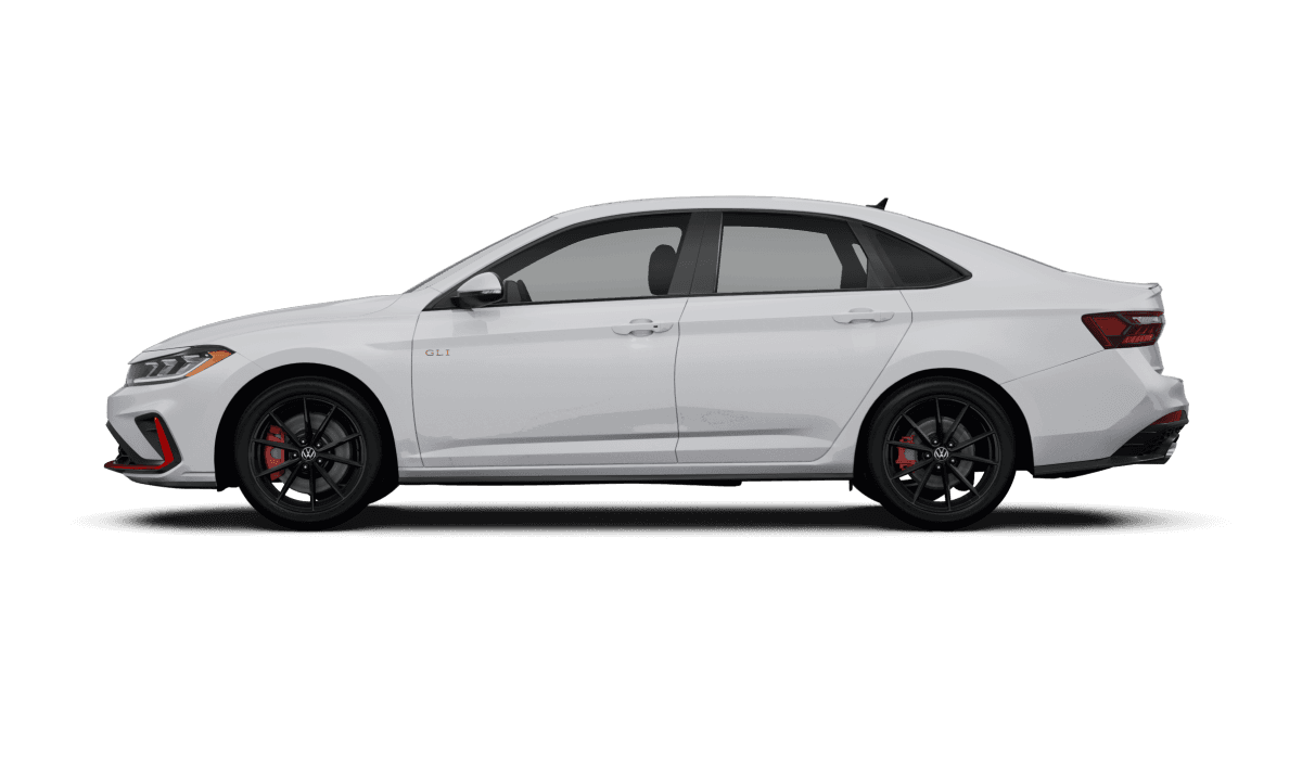 Volkswagen Jetta GLI Pure White - Side view Volkswagen Jetta GLI Pure White - Side view