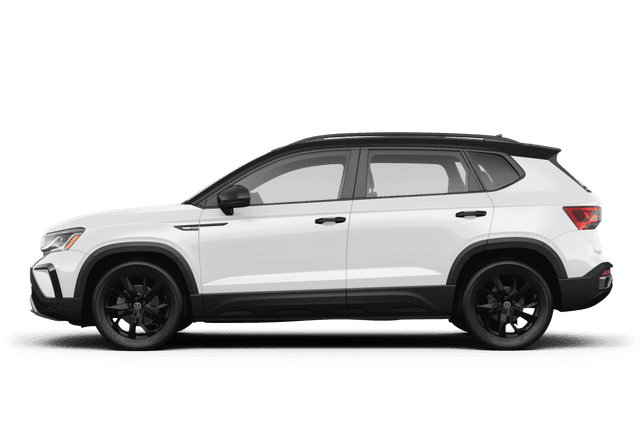 Volkswagen Taos Pure White - Side view Volkswagen Taos Pure White - Side view