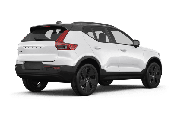 Volvo EX40 Crystal White Metallic - Back view Volvo EX40 Crystal White Metallic - Back view