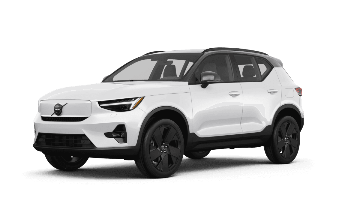 Volvo EX40 Crystal White Metallic - Front view Volvo EX40 Crystal White Metallic - Front view