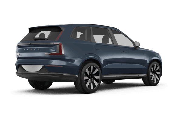 Volvo EX90 Denim Blue Metallic - Back view Volvo EX90 Denim Blue Metallic - Back view