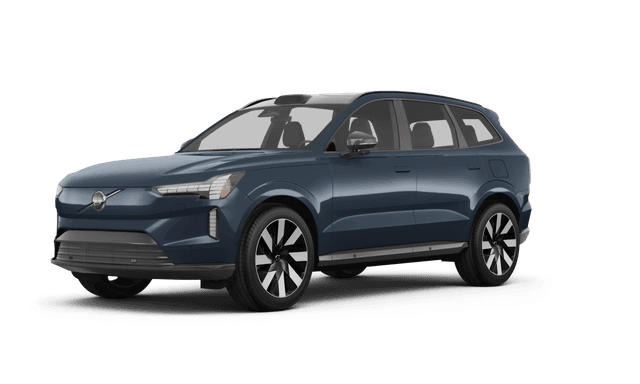 Volvo EX90 Denim Blue Metallic - Front view Volvo EX90 Denim Blue Metallic - Front view