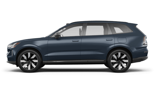 Volvo EX90 Denim Blue Metallic - Side view Volvo EX90 Denim Blue Metallic - Side view