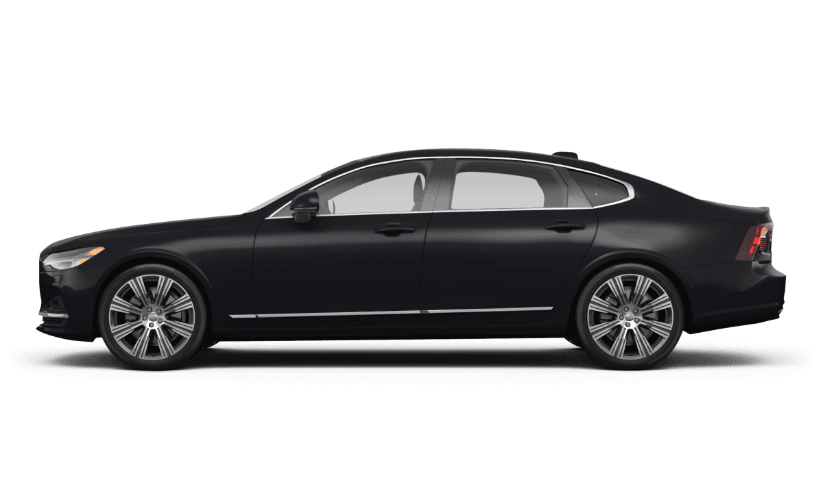 Volvo S90 Onyx Black Metallic - Side view Volvo S90 Onyx Black Metallic - Side view