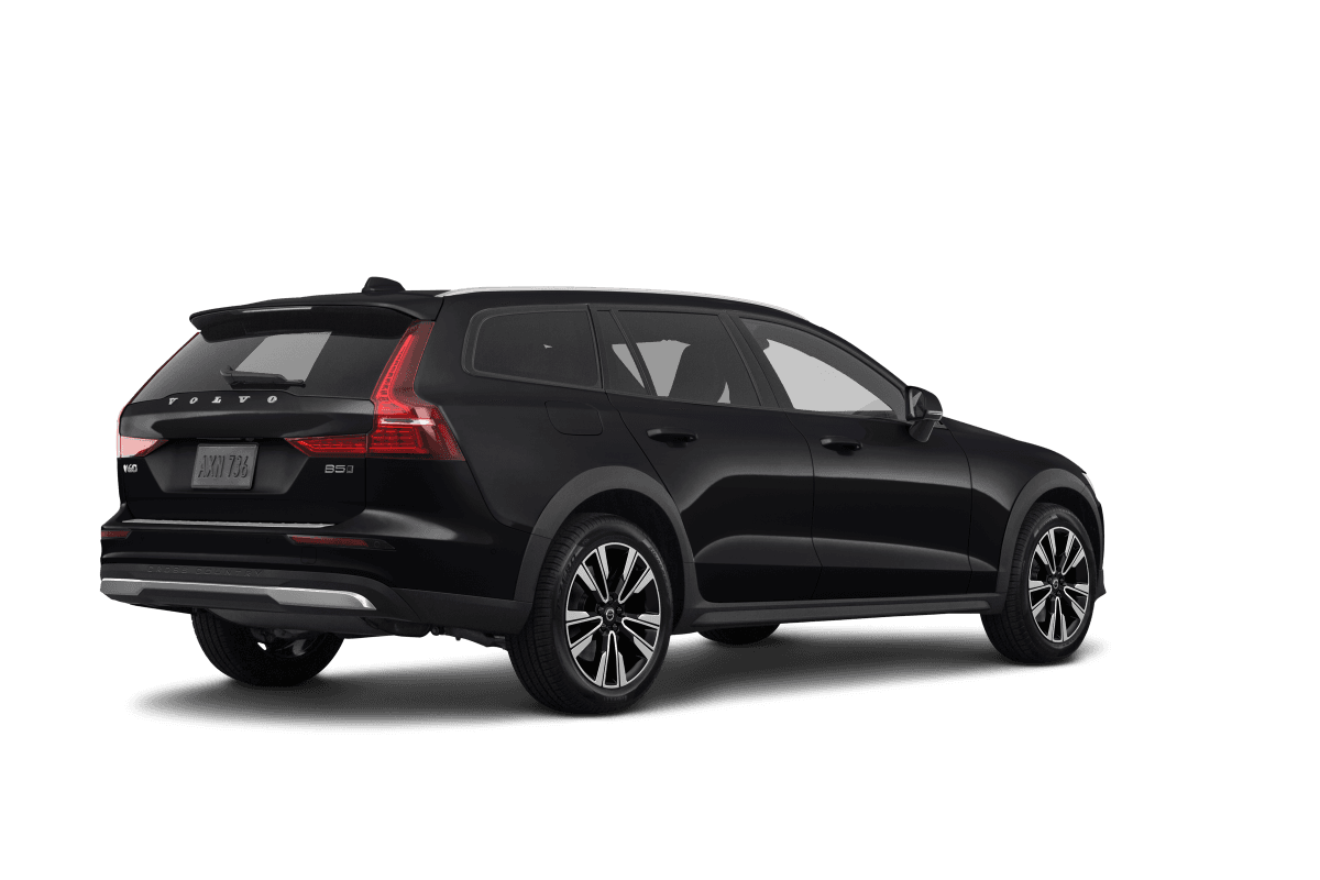 Volvo V60 Cross Country Onyx Black Metallic - Back view Volvo V60 Cross Country Onyx Black Metallic - Back view
