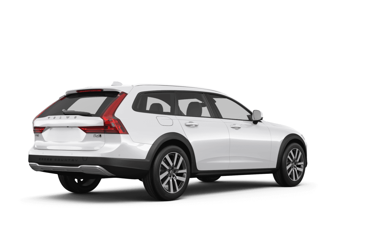 Volvo V90 Cross Country Crystal White Metallic - Back view Volvo V90 Cross Country Crystal White Metallic - Back view