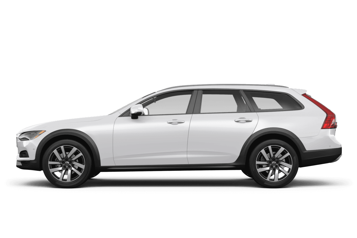 Volvo V90 Cross Country Crystal White Metallic - Side view Volvo V90 Cross Country Crystal White Metallic - Side view