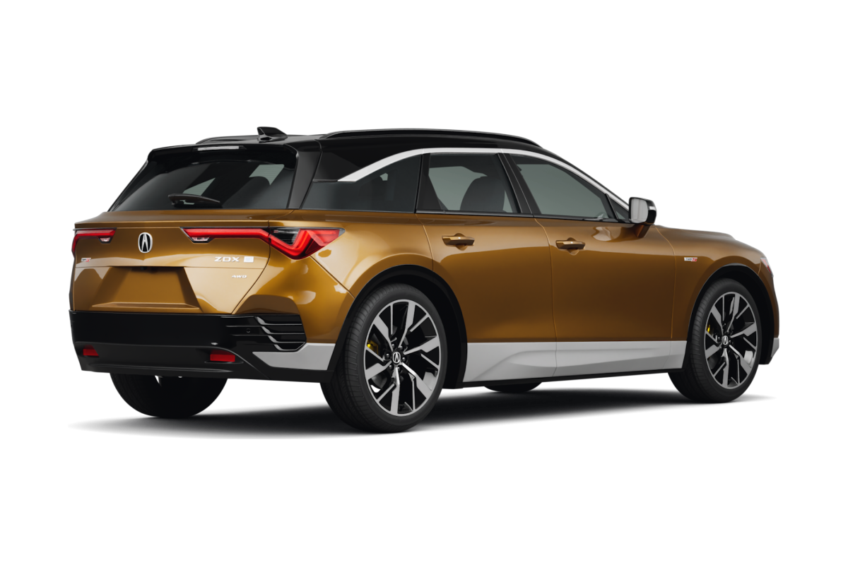 Acura ZDX Tiger Eye Pearl - Back view Acura ZDX Tiger Eye Pearl - Back view
