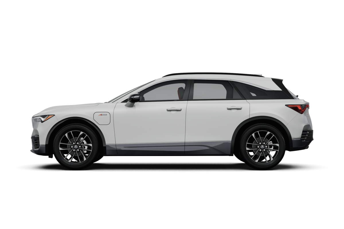 Acura ZDX Snowfall Pearl - Side view Acura ZDX Snowfall Pearl - Side view