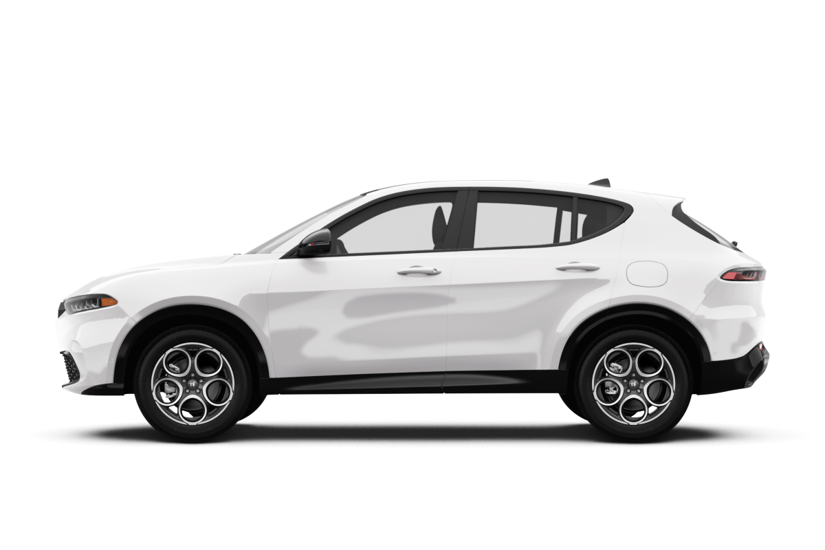 Alfa Romeo Tonale Milano White - Side view Alfa Romeo Tonale Milano White - Side view