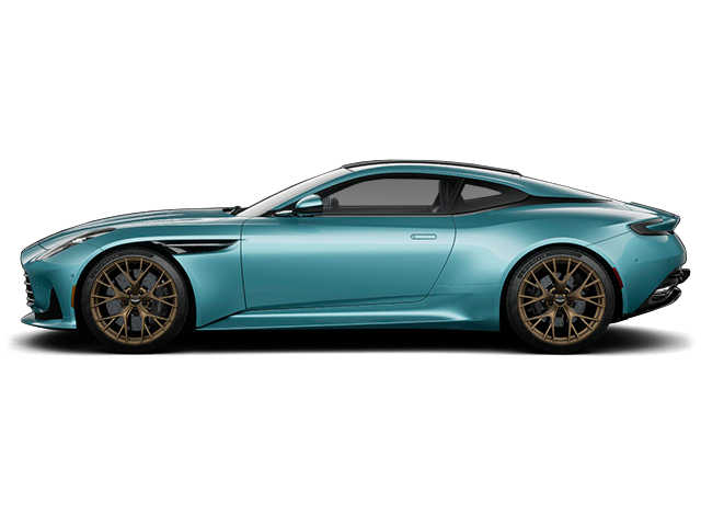 Aston Martin DB12 Blue - Side view Aston Martin DB12 Blue - Side view