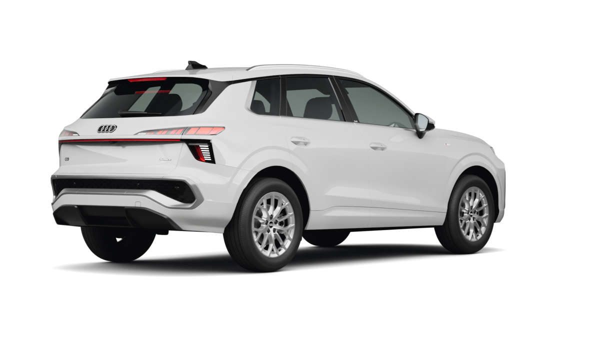 Audi Q3 Arkona White - Back view Audi Q3 Arkona White - Back view