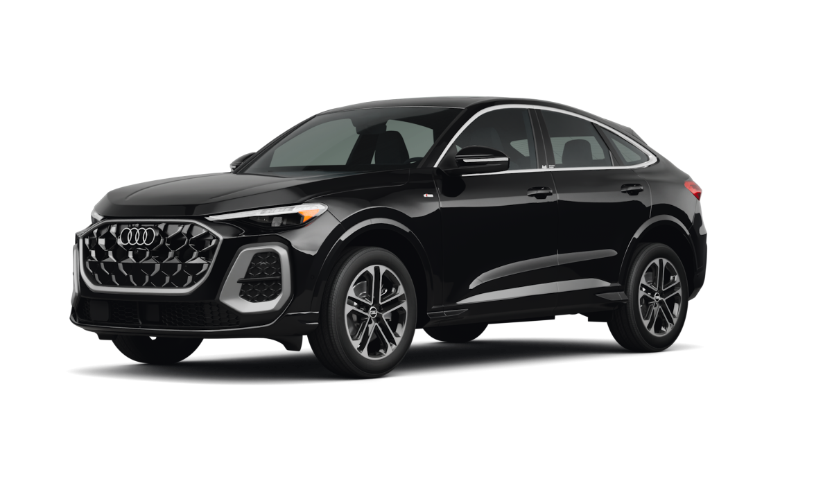 Audi Q5 Sportback Mythos Black Metallic - Front view Audi Q5 Sportback Mythos Black Metallic - Front view