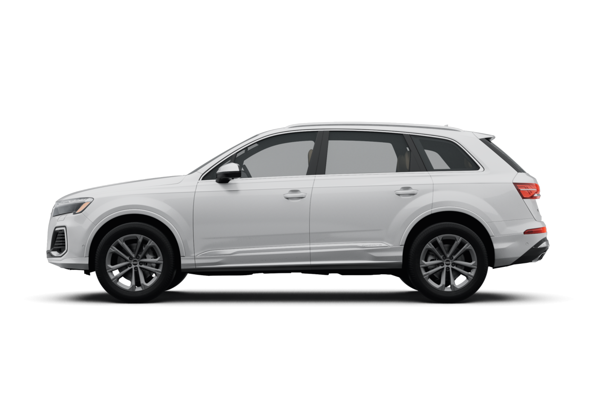 Audi Q7 Glacier White Metallic - Side view Audi Q7 Glacier White Metallic - Side view