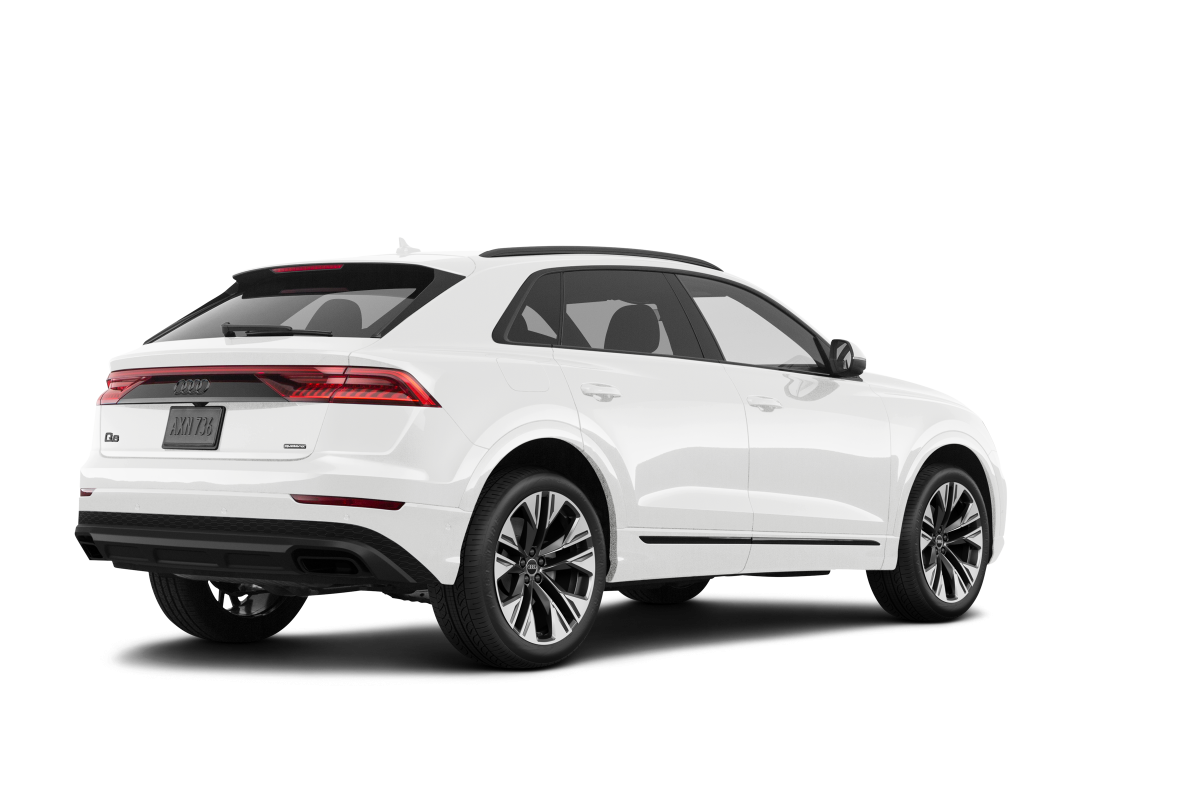 Audi Q8 Carrara White - Back view Audi Q8 Carrara White - Back view
