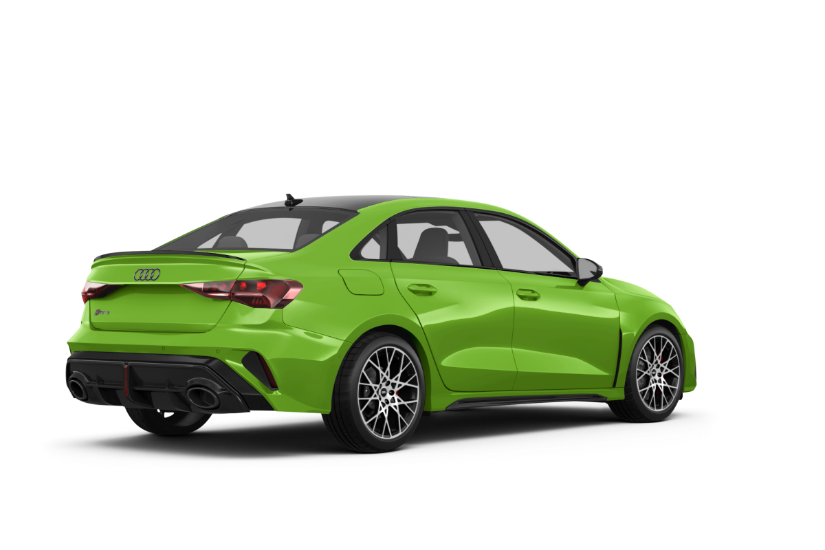 Audi RS 3 Kyalami Green - Back view Audi RS 3 Kyalami Green - Back view