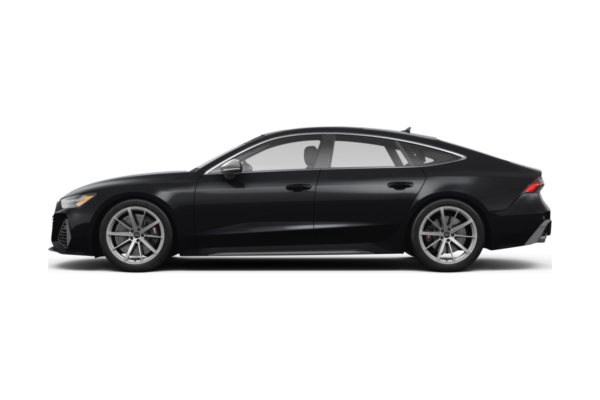 Audi RS 7 performance Mythos Black Metallic - Side view Audi RS 7 performance Mythos Black Metallic - Side view