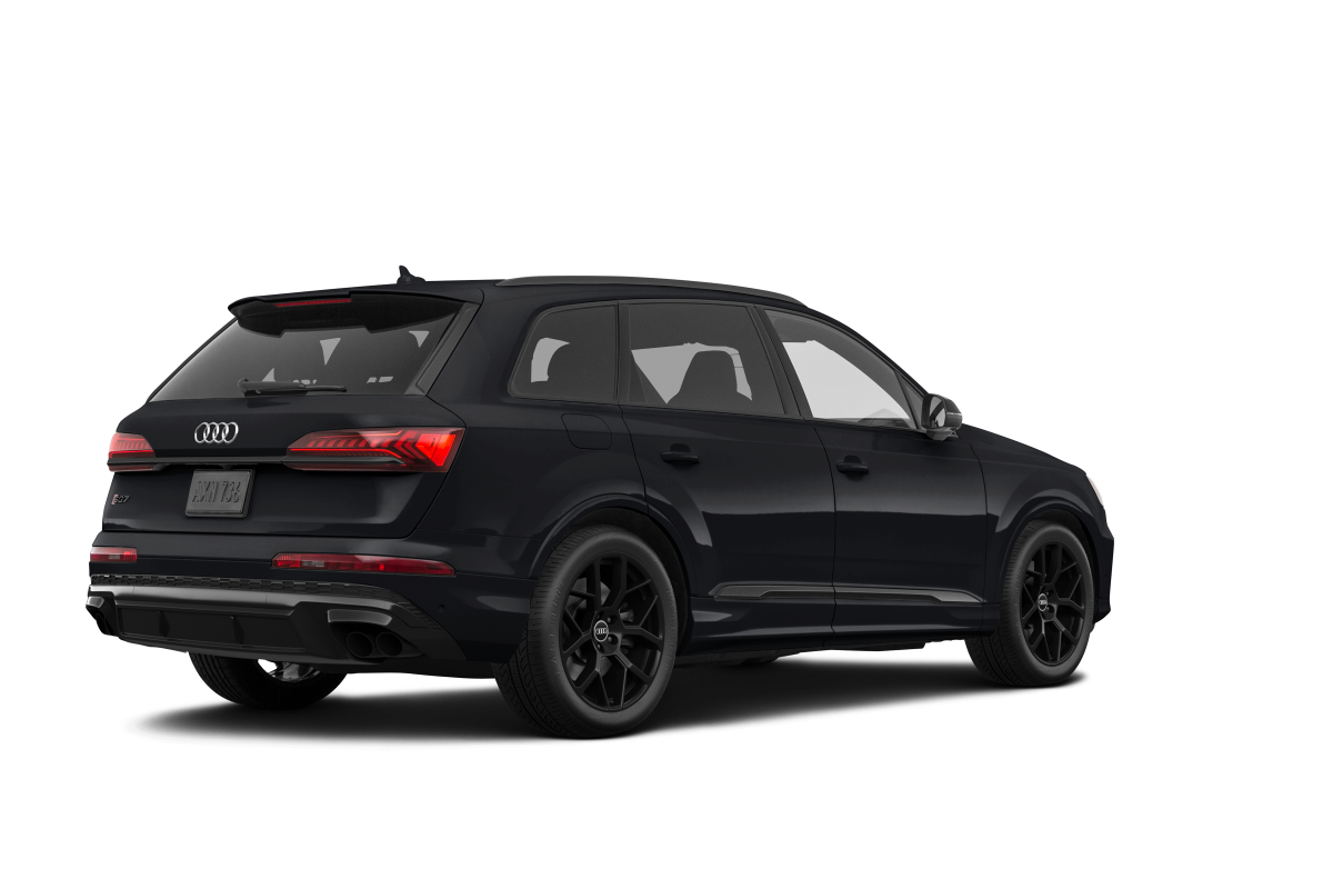 Audi SQ7 Mythos Black Metallic - Back view Audi SQ7 Mythos Black Metallic - Back view