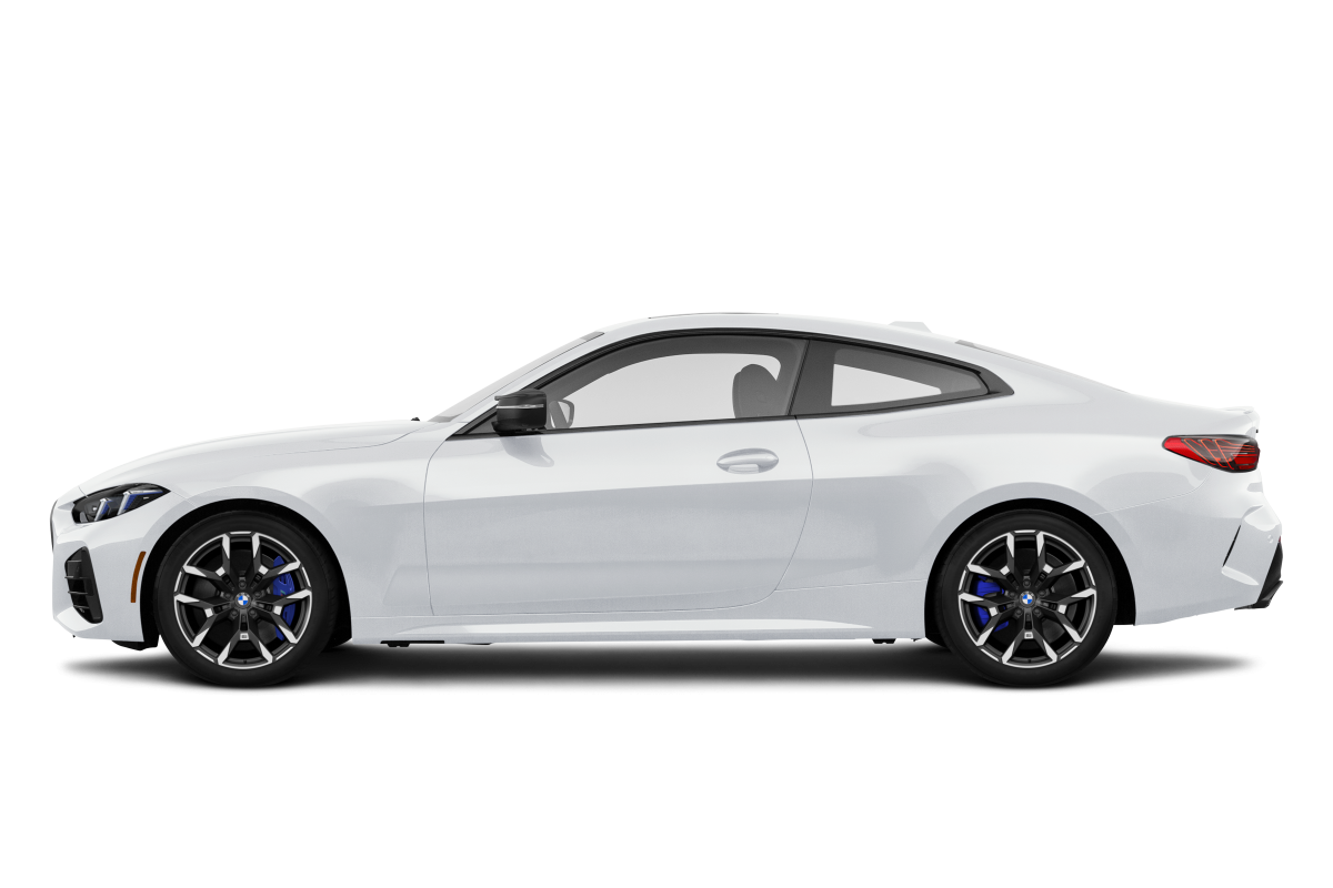 BMW 4 Series Alpine White - Side view BMW 4 Series Alpine White - Side view