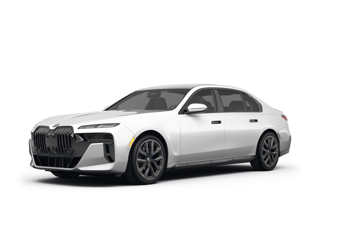 BMW 7 Series Alpine White - Front view BMW 7 Series Alpine White - Front view
