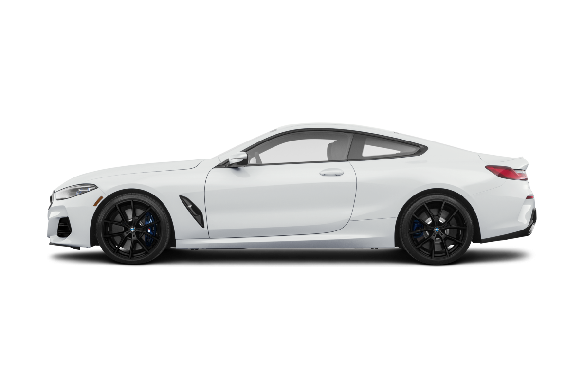 BMW BMW 8 Series Alpine White - Side view BMW BMW 8 Series Alpine White - Side view