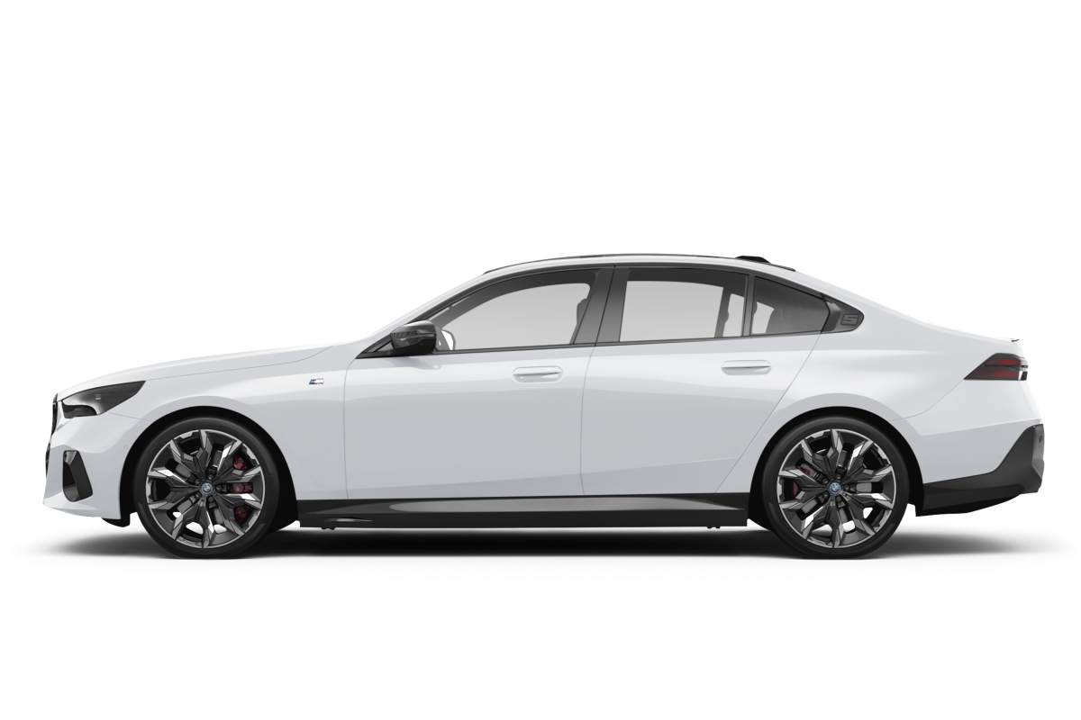 BMW i5 Alpine White - Side view BMW i5 Alpine White - Side view