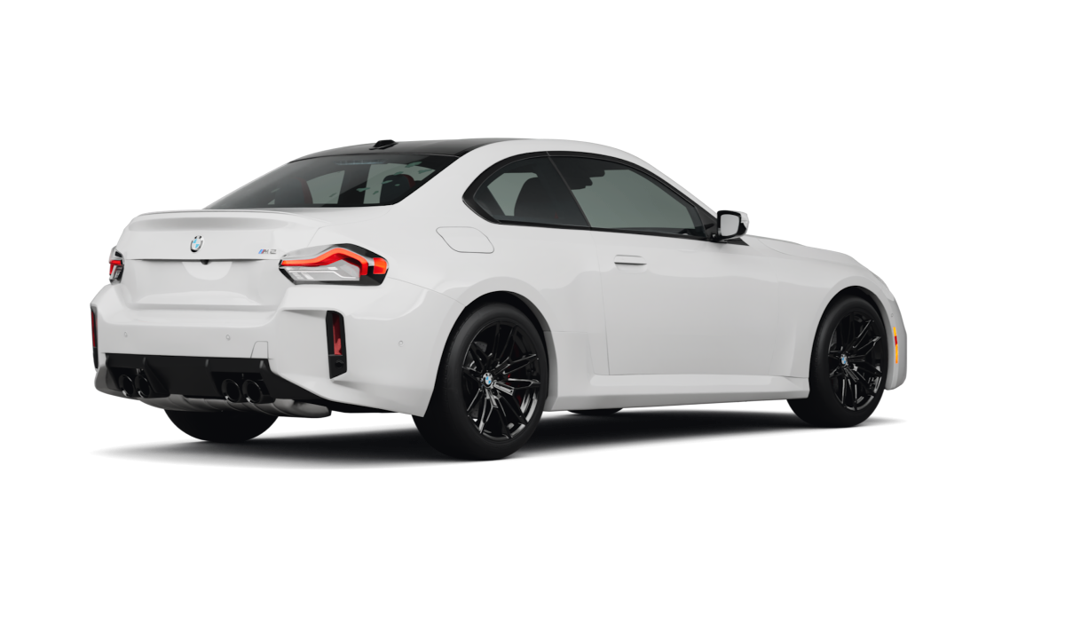 BMW M2 Alpine White - Back view BMW M2 Alpine White - Back view