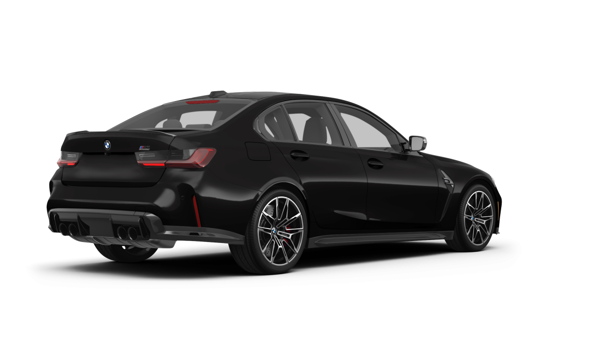 BMW M3 Black Sapphire Metallic - Back view BMW M3 Black Sapphire Metallic - Back view