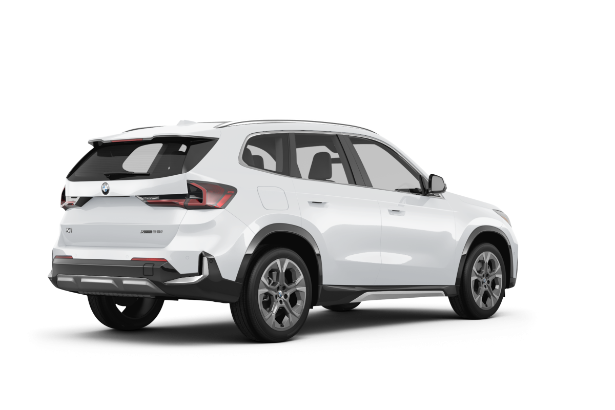 BMW X1 Alpine White - Back view BMW X1 Alpine White - Back view