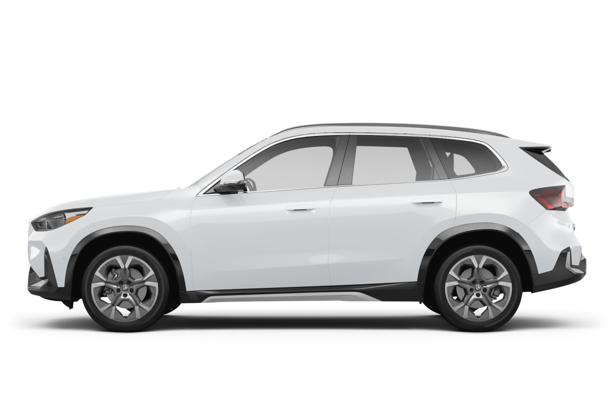 BMW X1 Alpine White - Side view BMW X1 Alpine White - Side view