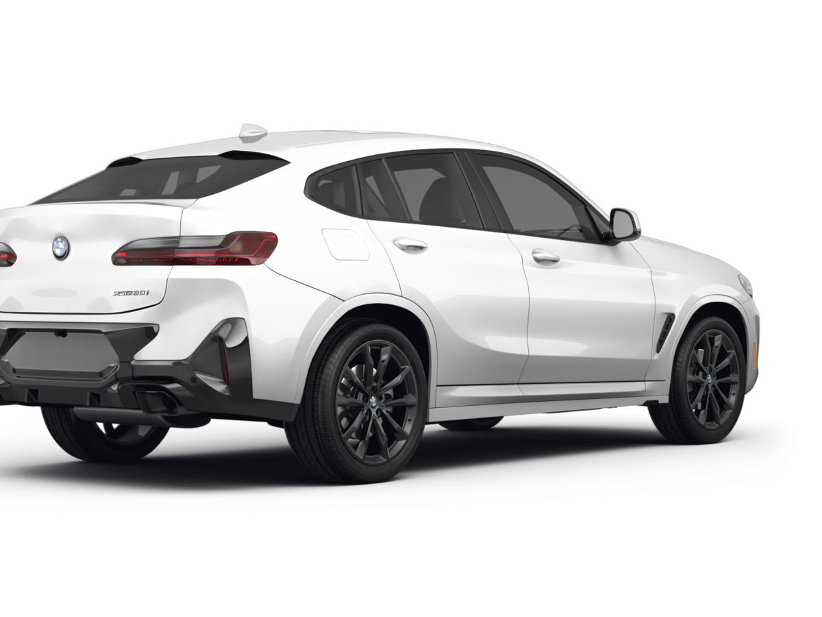 BMW X4 Alpine White - Back view BMW X4 Alpine White - Back view