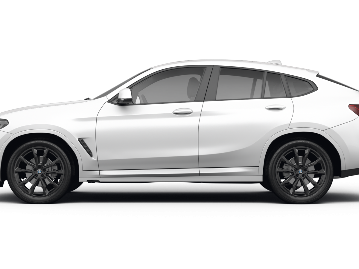 BMW X4 Alpine White - Side view BMW X4 Alpine White - Side view