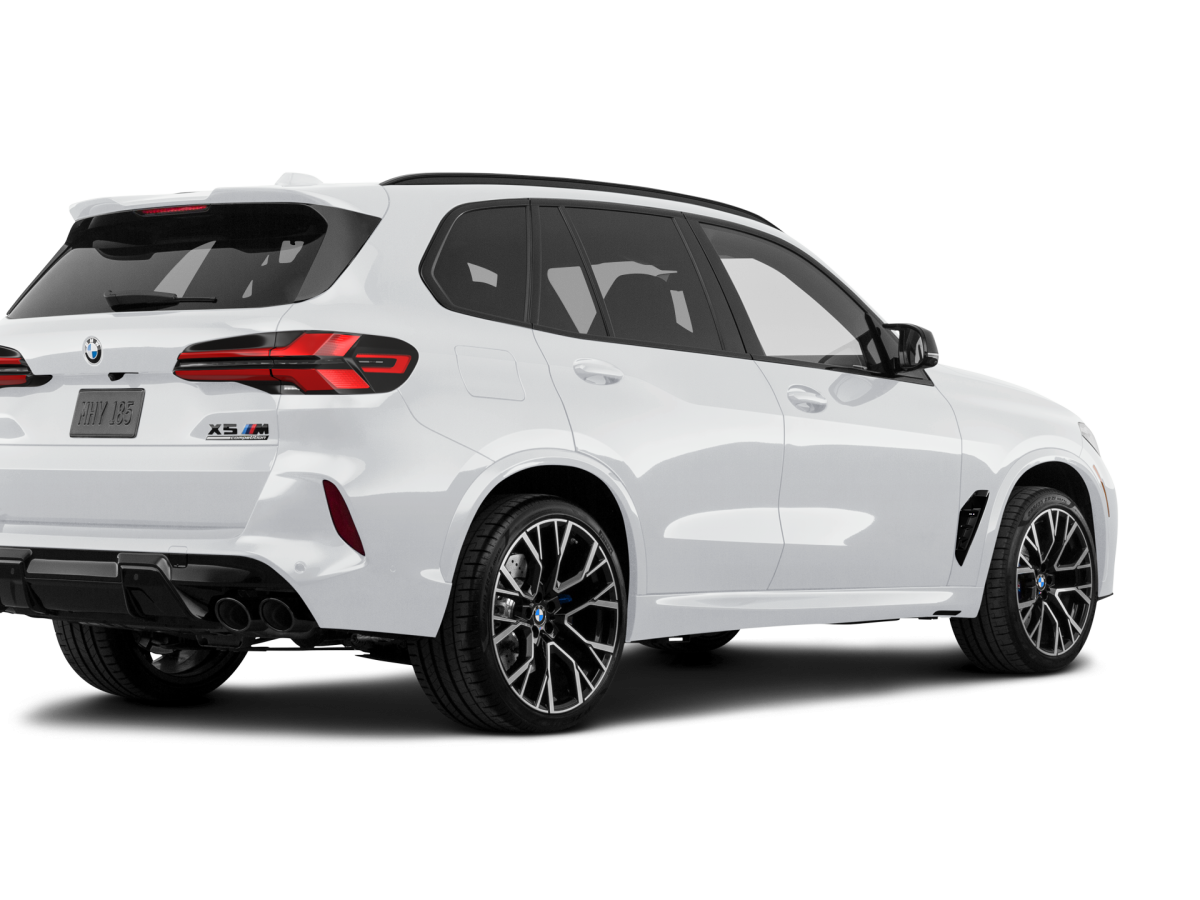 BMW X5 M Alpine White - Back view BMW X5 M Alpine White - Back view