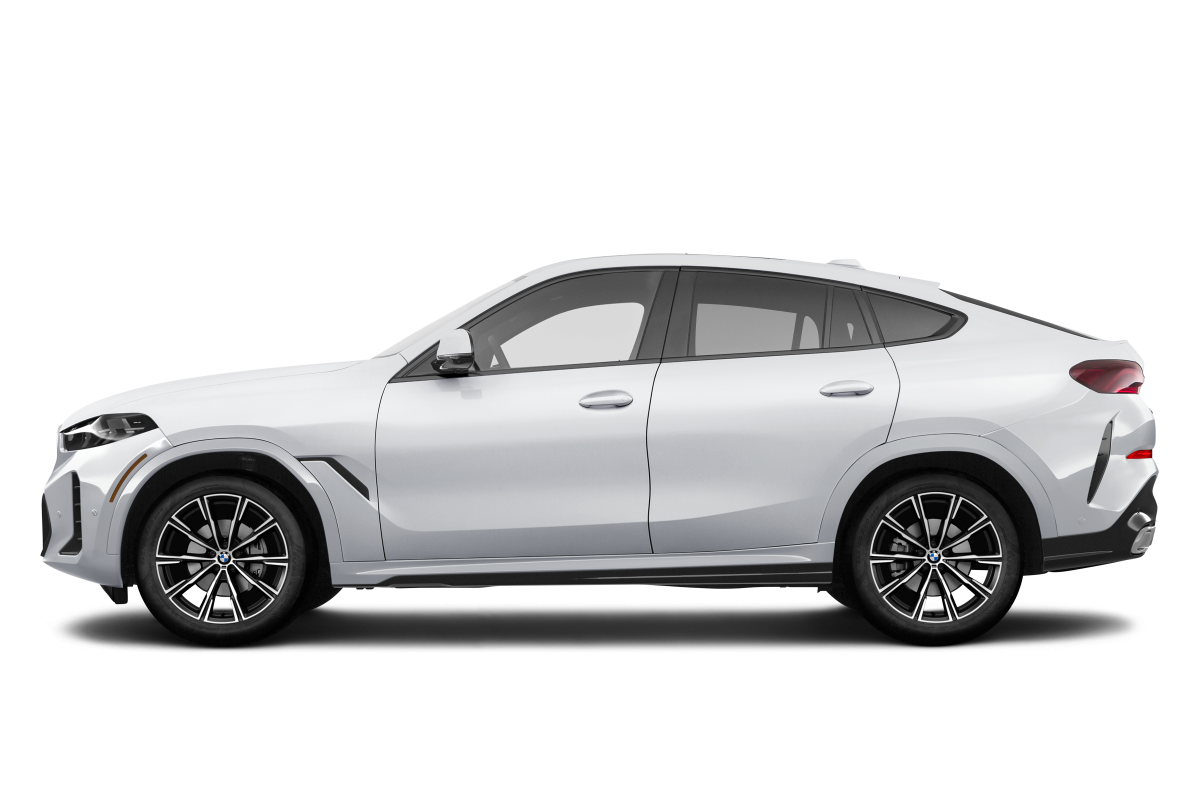 BMW X6 Alpine White - Side view BMW X6 Alpine White - Side view