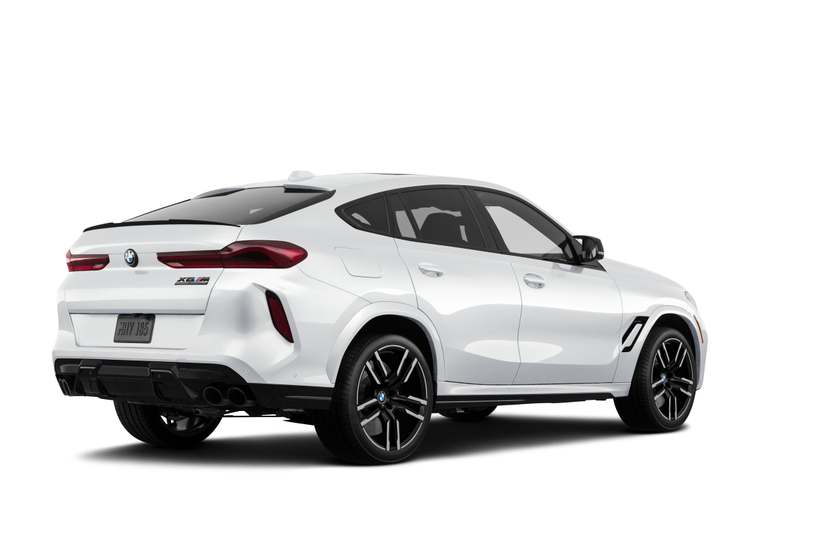 BMW X6 M Alpine White - Back view BMW X6 M Alpine White - Back view