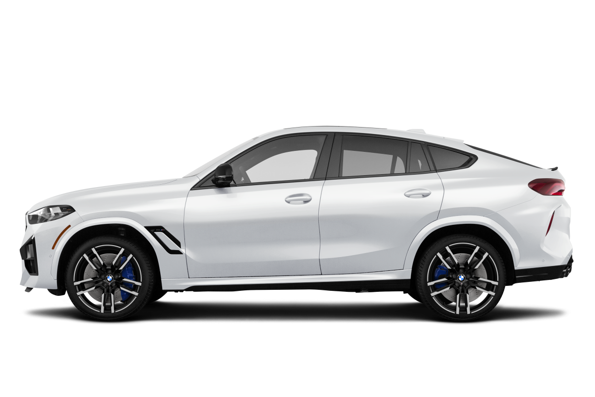 BMW X6 M Alpine White - Side view BMW X6 M Alpine White - Side view