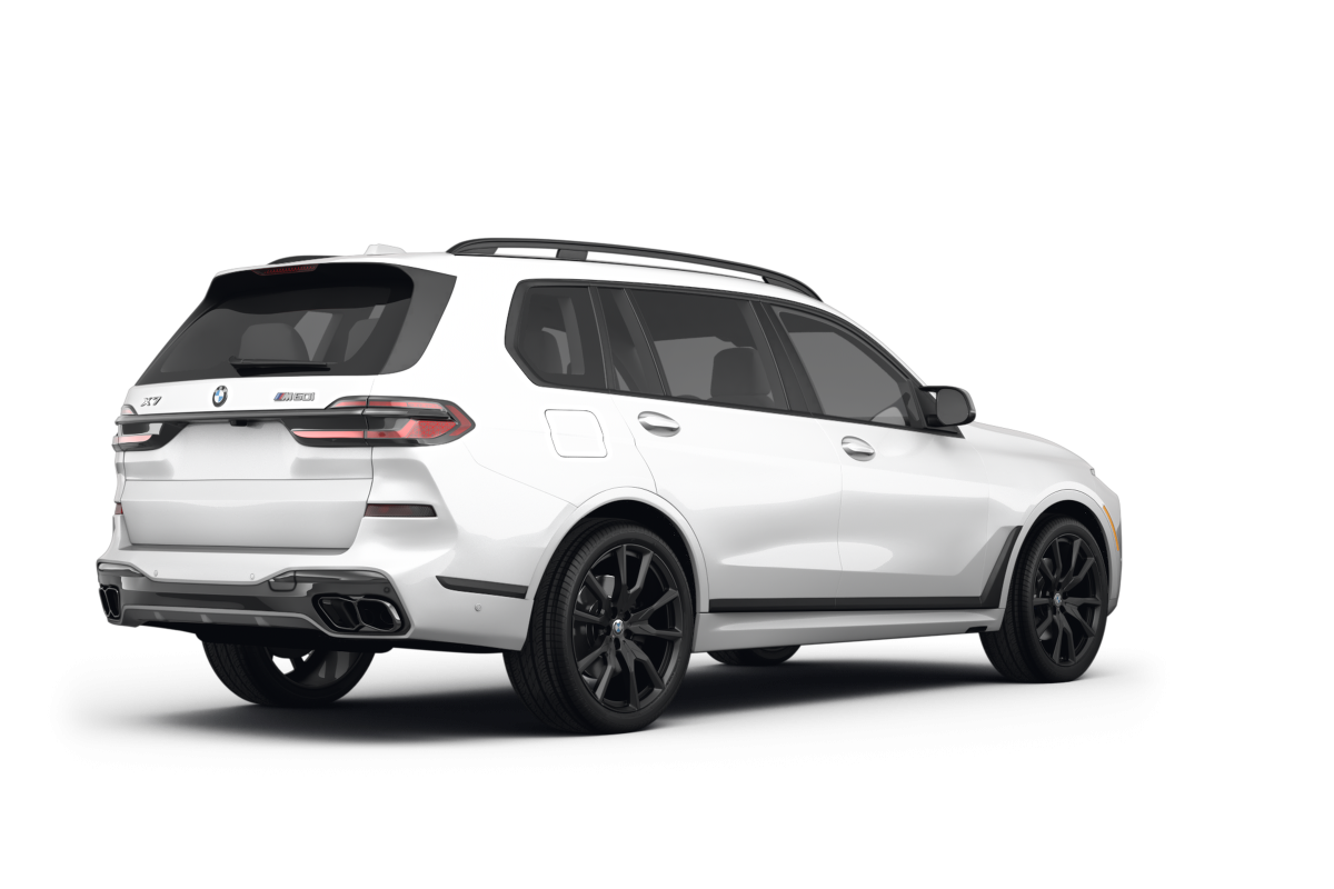BMW X7 Alpine White - Back view BMW X7 Alpine White - Back view