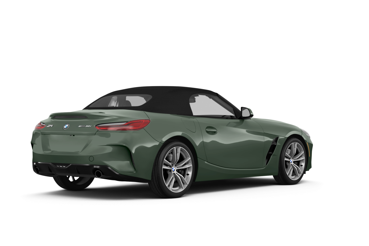 BMW Z4 Frozen Deep Green Metallic - Back view BMW Z4 Frozen Deep Green Metallic - Back view