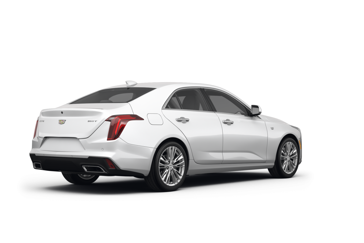 Cadillac CT4 Summit White - Back view Cadillac CT4 Summit White - Back view