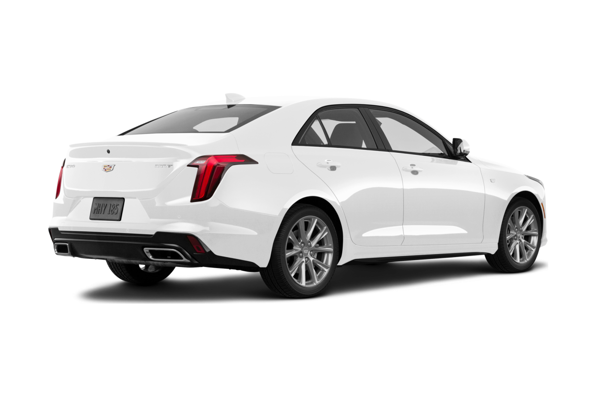 Cadillac CT4 Vibrant White Tricoat - Back view Cadillac CT4 Vibrant White Tricoat - Back view