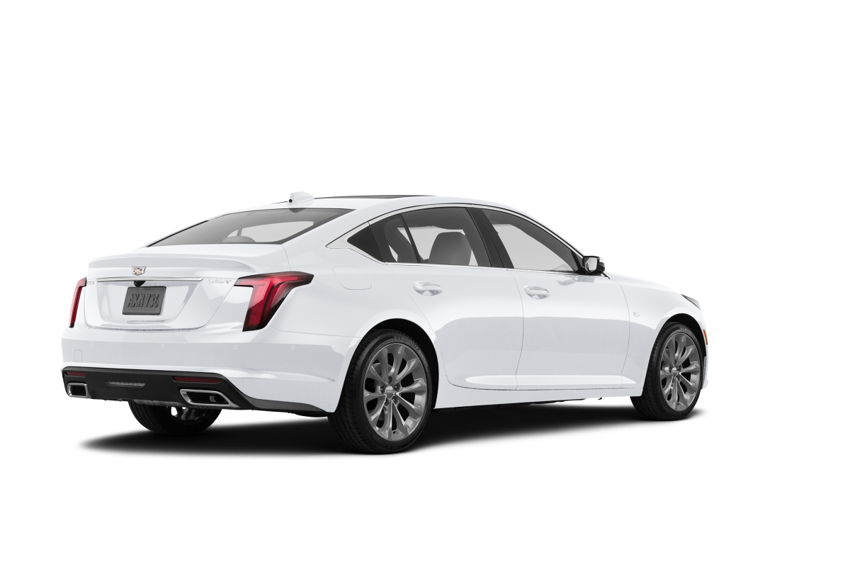 Cadillac CT5 Crystal White Tricoat - Back view Cadillac CT5 Crystal White Tricoat - Back view
