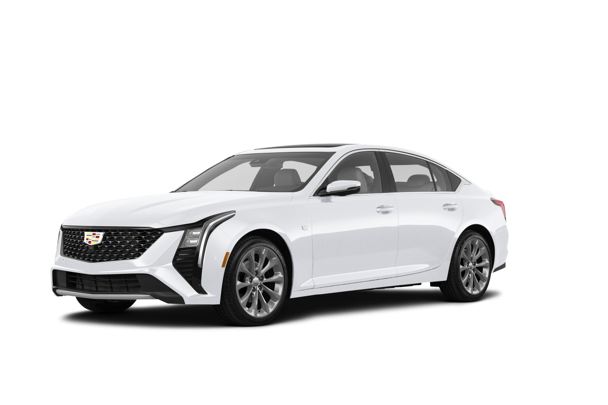 Cadillac CT5 Crystal White Tricoat - Front view Cadillac CT5 Crystal White Tricoat - Front view