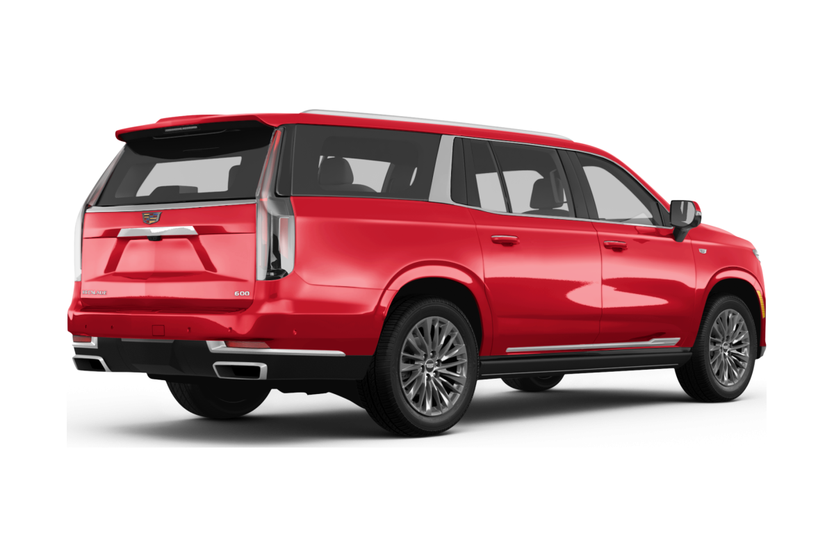 Cadillac Escalade Radiant Red Metallic - Back view Cadillac Escalade Radiant Red Metallic - Back view