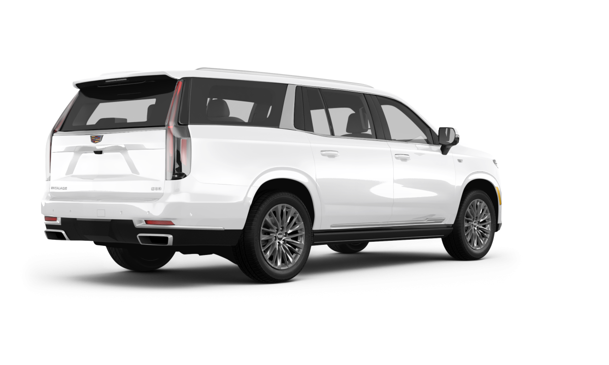 Cadillac Escalade Vibrant White Tricoat - Back view Cadillac Escalade Vibrant White Tricoat - Back view