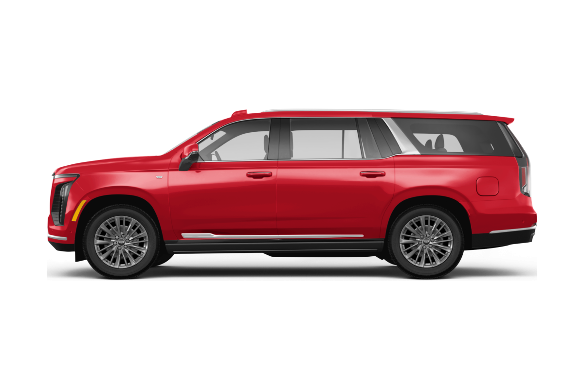 Cadillac Escalade Radiant Red Metallic - Side view Cadillac Escalade Radiant Red Metallic - Side view