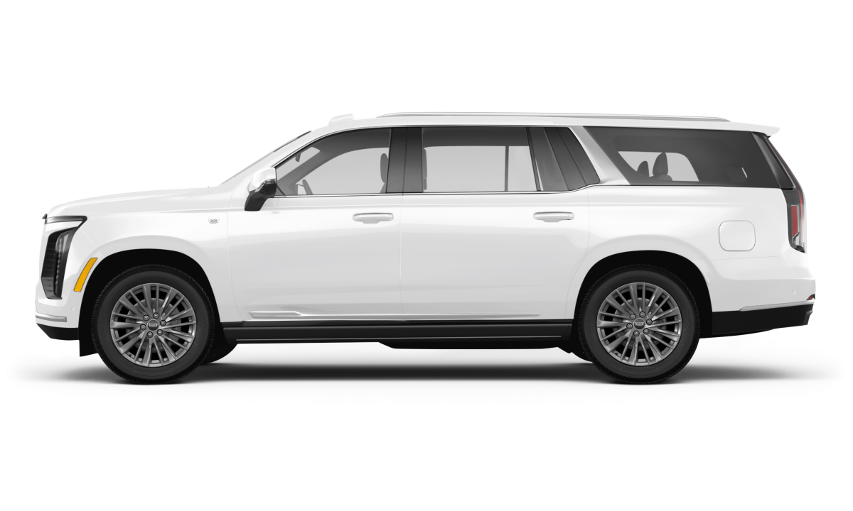 Cadillac Escalade Vibrant White Tricoat - Side view Cadillac Escalade Vibrant White Tricoat - Side view
