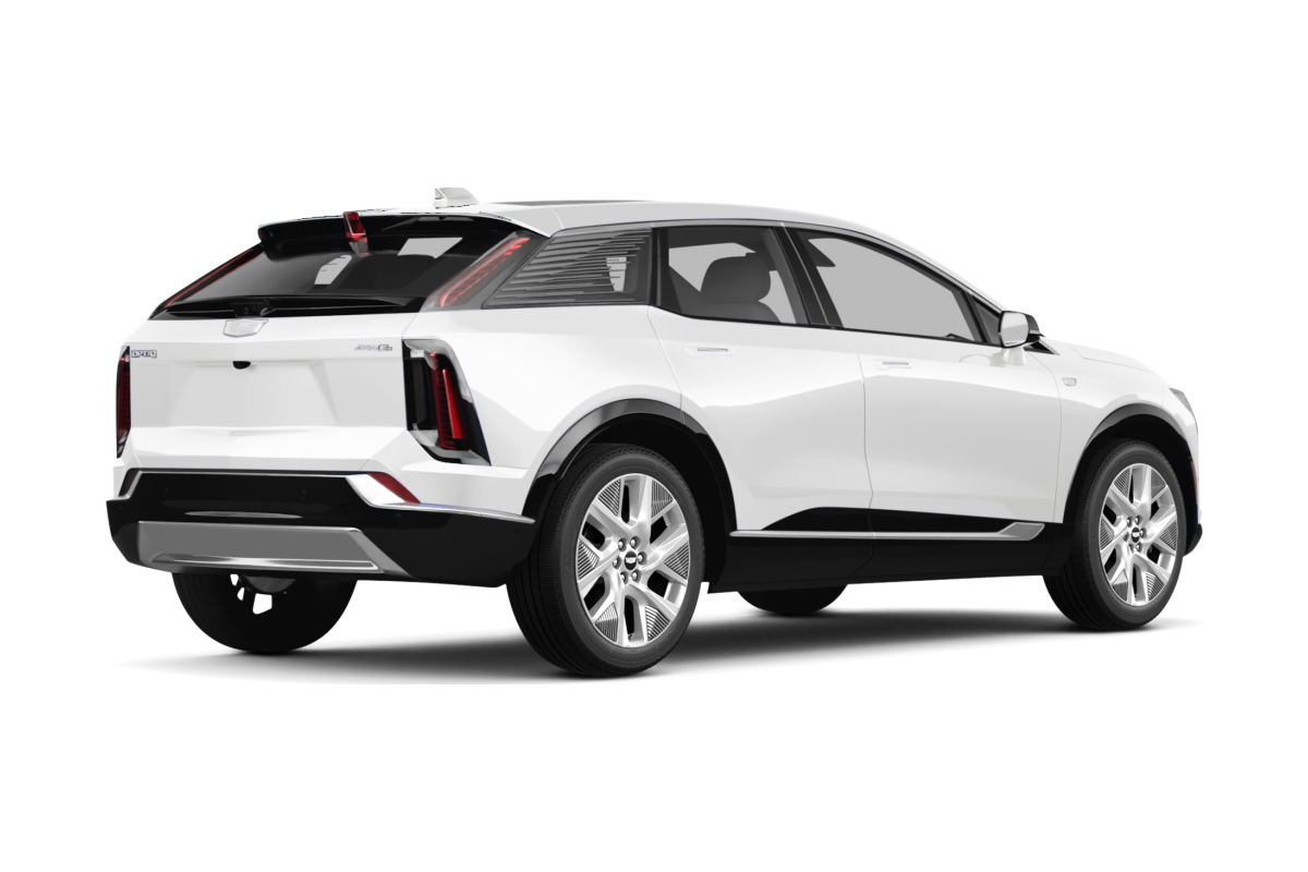 Cadillac OPTIQ Vibrant White Tricoat - Back view Cadillac OPTIQ Vibrant White Tricoat - Back view