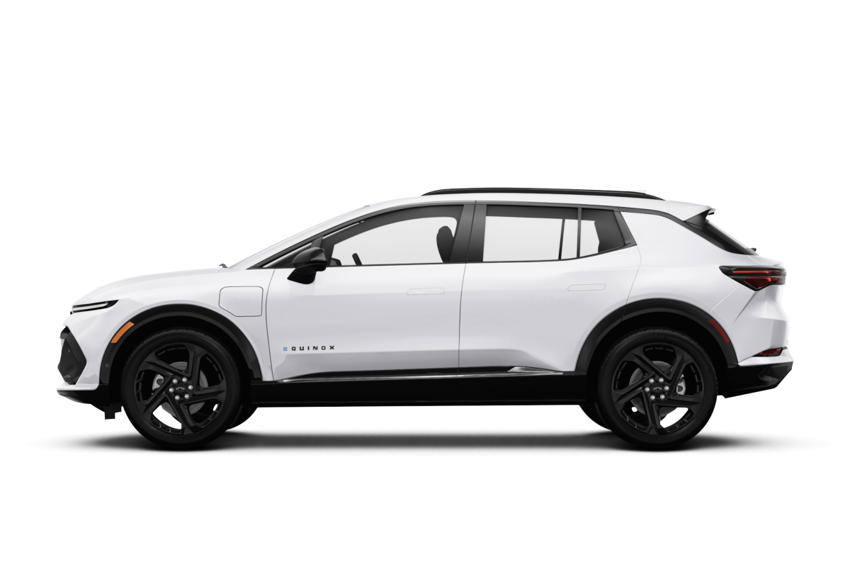 Chevrolet Equinox EV Iridescent Pearl Tricoat - Side view Chevrolet Equinox EV Iridescent Pearl Tricoat - Side view