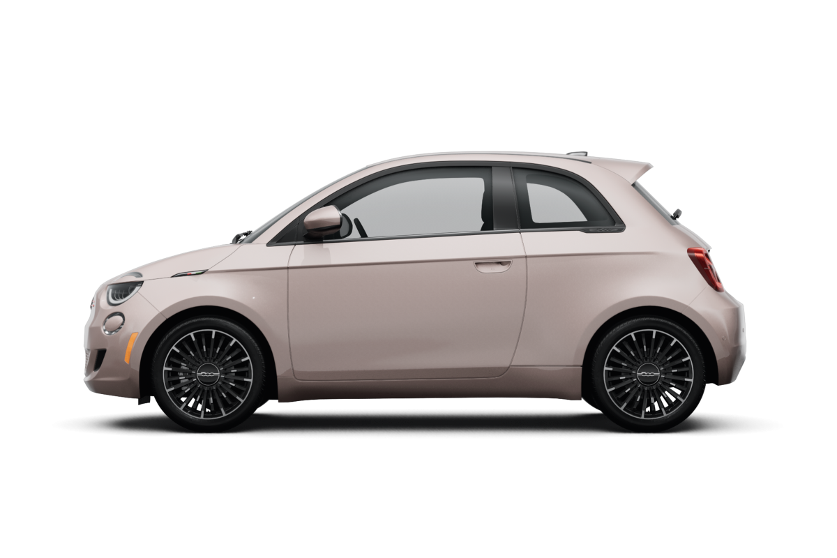 FIAT 500e Rose Gold - Side view FIAT 500e Rose Gold - Side view